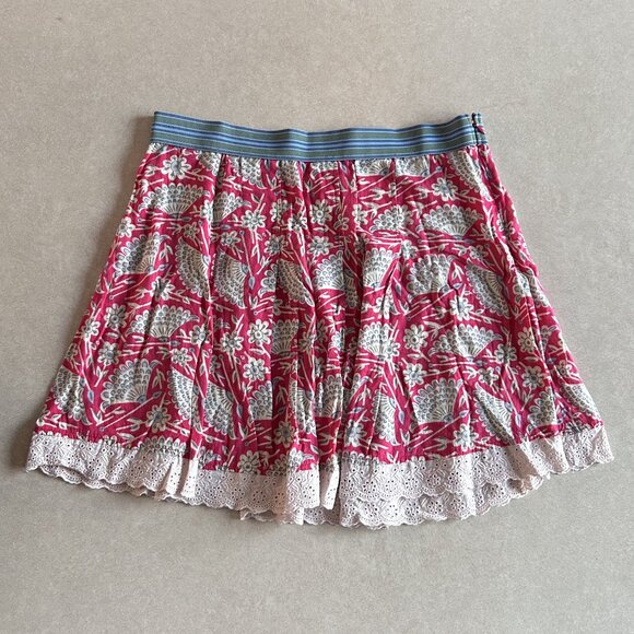 RARE 2000s Free People Fantastic Floral Elastic Skirt ASO Miley Stewart - Picture 3 of 8